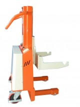 Semi-electric stacker with reel cradle