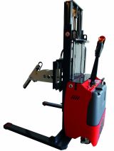 Electric pedestrian Stacker with reels spindle hydraulic control 